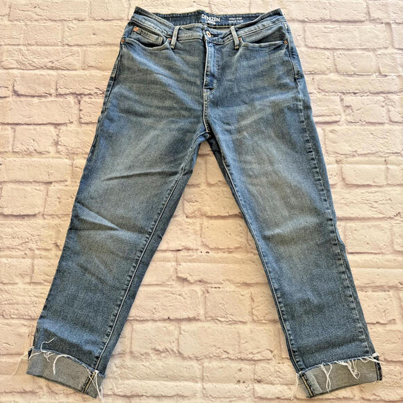 Levi's Denim - Levi's Denizen Ankle Slim High Rise Denim Blue Jeans Raw Hem Sz 10 EUC